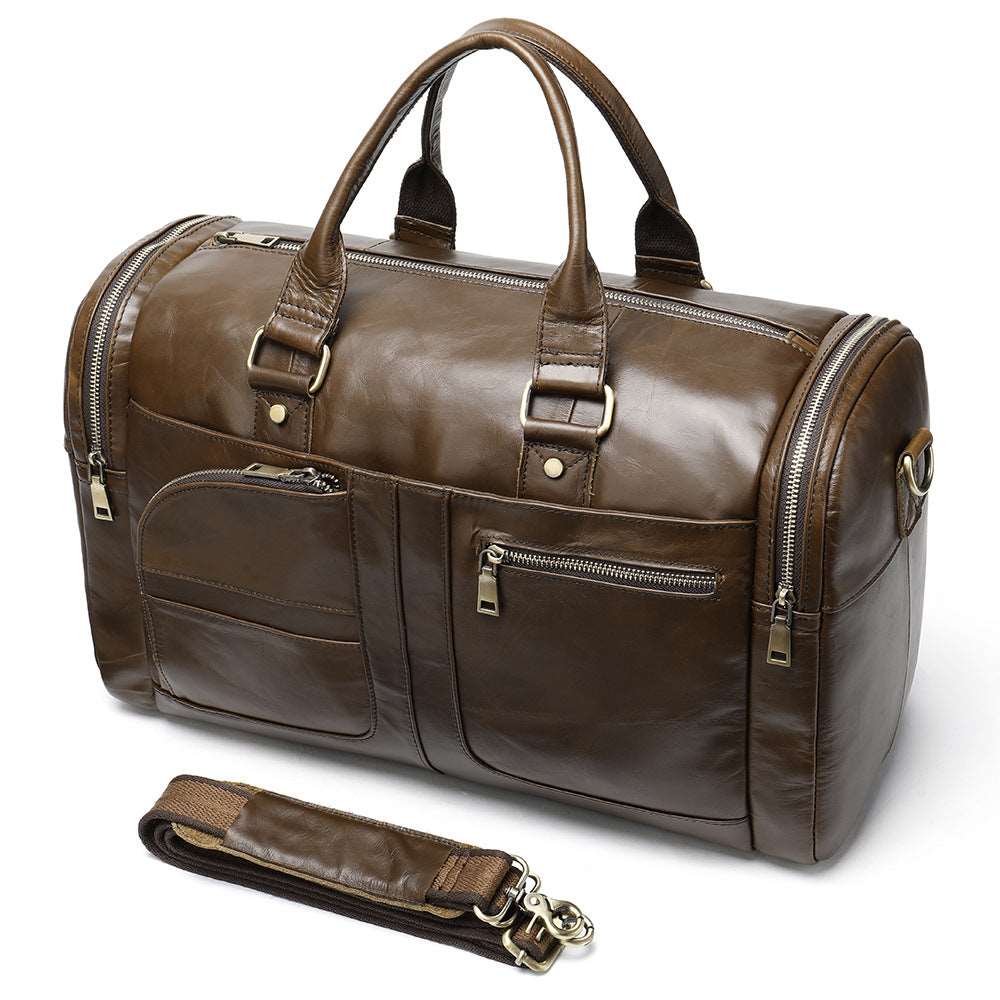 Business Casual Large   Leather Travel Bag