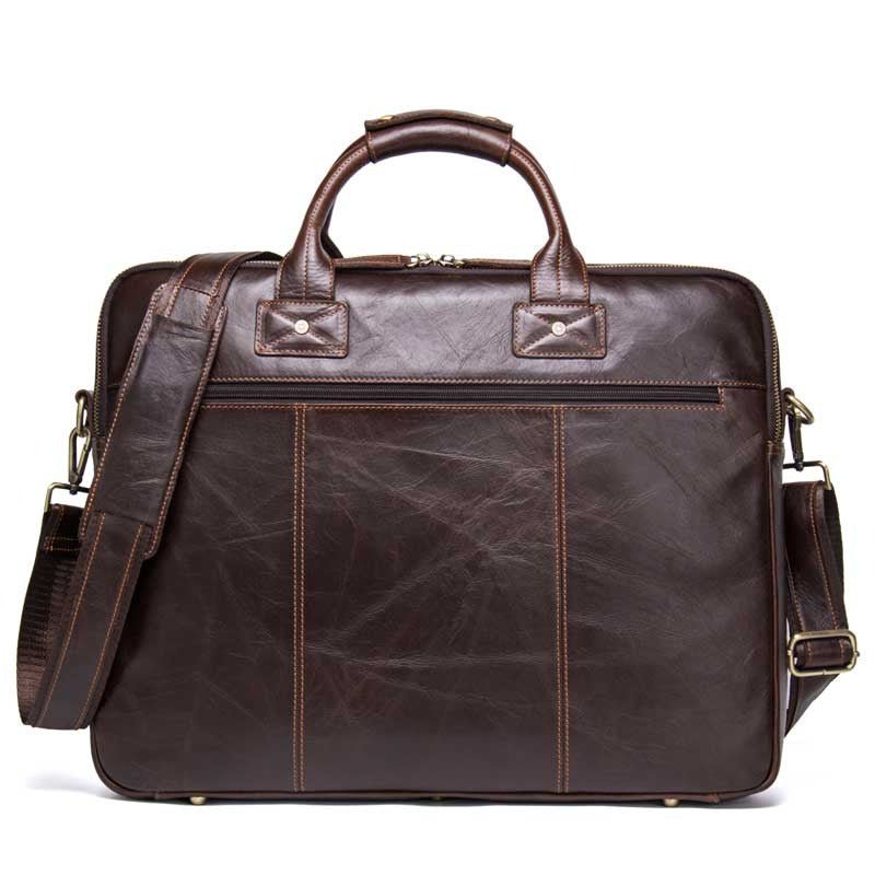 Men's  Casual Leather Business Briefcase Shoulder Bag